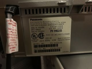 Panasonic PV - V4523S VHS VCR AV Cables Will Include 2 Vhs 6