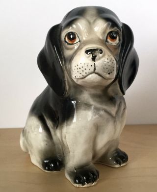 Vintage Inarco Japan Ceramic Art Puppy Dog Planter Vase