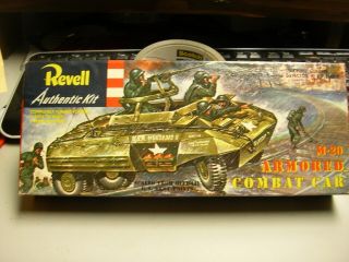 Revell H - 524:98 M - 20 Armored Combat Car " S " Box,  5 Vintage Instructions,  Decals