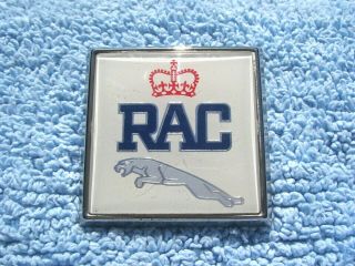 Vintage 1980s Jaguar Rac Car Grille Badge - Xj6,  Xjs,  Xjc,  Xk Royal Automobile Club