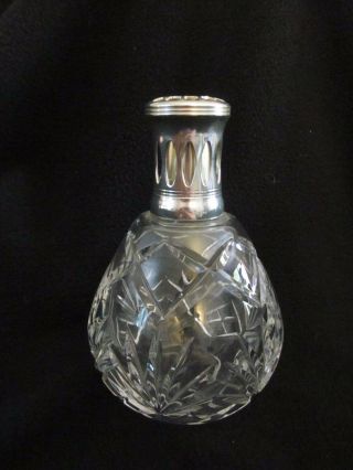 Vintage Lampe Berger Oil Lamp,  Made In France,  6.  5 ",  Lovely Design,  Cristal?