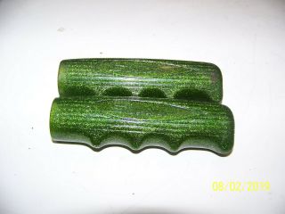 Vintage Schwinn Approved Green Glitter Handlebar Grips