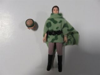 Princess Leia In Combat Poncho Vintage Star Wars Figure Near Complete