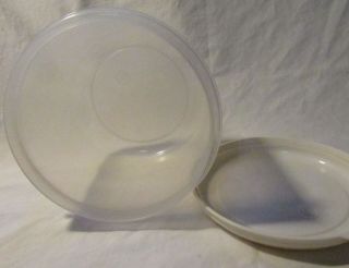 Vintage Rubbermaid Servin Saver Round 9 Almond Lid 10 cups / 2.  4L Container 5