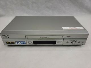 Sony SLV - N750 VCR Hi - Fi Stereo VHS Player Video Cassette Recorder 4