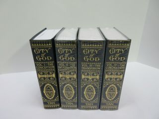 The Mystical City Of God All 4 Volumes History Of Virgin Mary Hc 3 - 1open