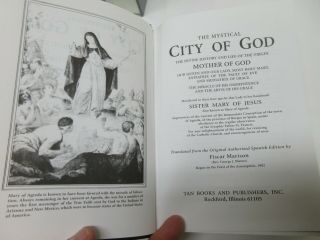 The Mystical City of God All 4 Volumes History of Virgin Mary HC 3 - 1open 3