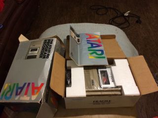 Vintage Atari 410 400/800 Program Recorder Cassette W/ Box,  Guide Nos
