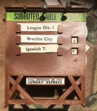 Subbuteo Vintage Match Recorder Scoreboard Boxed C115 1974 With Two Lights
