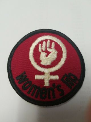 Vtg 1970s Women’s Lib Power Fist Patch Feminist Women’s Liberation Movement 83n1