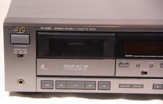 JVC TD - W305 Vintage Dual Tape Cassette Deck Player Recorder Auto Reverse 2