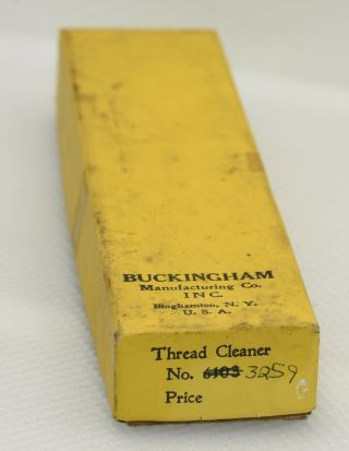 Vintage Buckingham No.  6103 Thread Cleaner (inv H309)