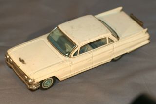 Vintage Japan Made 1961 Tin Litho Friction Bandai Cadillac Sedan Deville