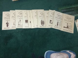 1921 - 22 Paper Back 12 Series Books Called A Complete Course In Dressmaking