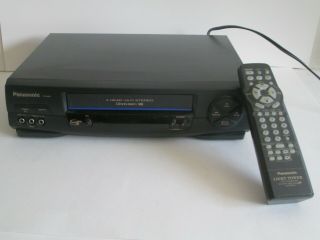 Panasonic Pv - 9451 Stereo Vhs Player With Remote Vcr 4 Head Hi - Fi Video Recorder