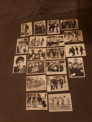 Vintage Beatles Signature Trading Cards