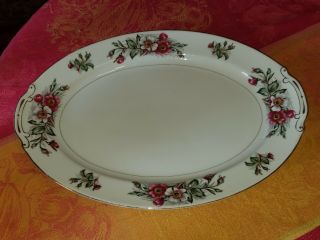 Vintage Montana Rose By Monarch China Occupied Japan 15 3/4 " Platter Exc Cond.