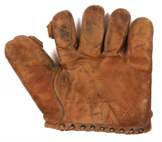 Vintage Gene Thompson Hutch Horsehide Player Model Baseball Glove