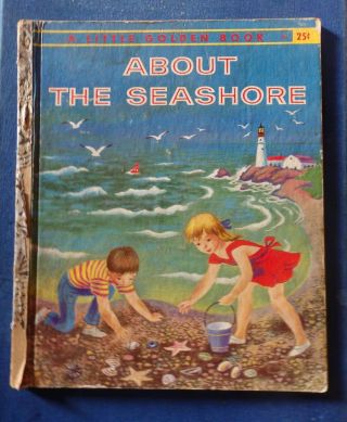 Vintage Little Golden Book About The Seashore 1957 1st Edision