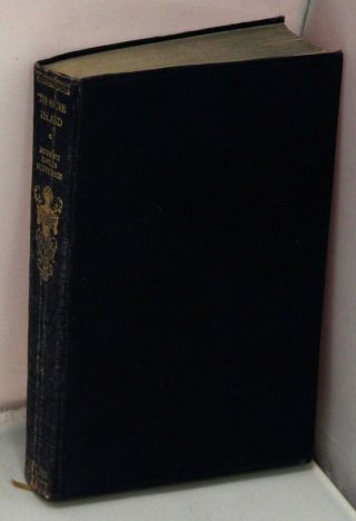 Treasure Island By Robert Louis Stevenson Blue Faux Leather Hardback Book - C37