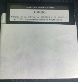 Vintage Jumbo 120 Tape Backup System Colorado Memory Systems 3