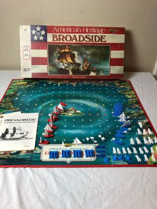 Vintage American Heritage Broadside Naval Battle Board Game 1962