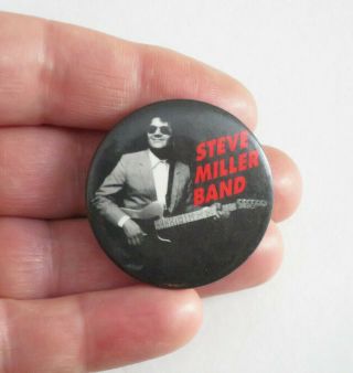 Vintage Steve Miller Band Pinback Button Badge 1990