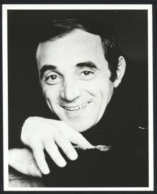 1969 Charles Aznavour Vintage Photo French Singer Composer