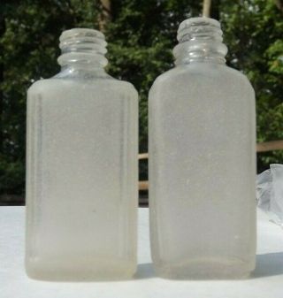 Two Vtg Sea Glass Bottles I