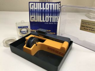Vintage Cir 8 Guillotine Film Adhesive Tape Splicer & Tape Made In Italy