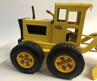 Vintage 1970 ' s Pressed Steel Tonka Toy Yellow MR - 970 Road Grader Construction 2