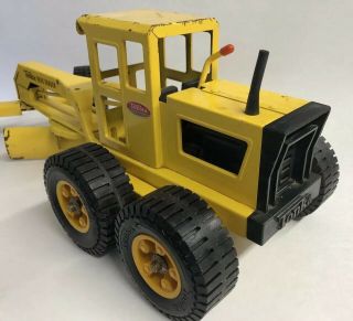 Vintage 1970 ' s Pressed Steel Tonka Toy Yellow MR - 970 Road Grader Construction 4