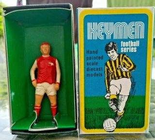 KEYMEN Alan Ball Football Series Figure Die - cast England Arsenal Vintage 70 ' s 2