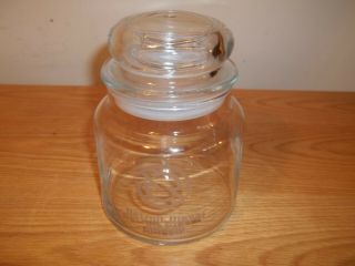 Vintage Detroit Diesel Allison Glass Candy Peanut Jar