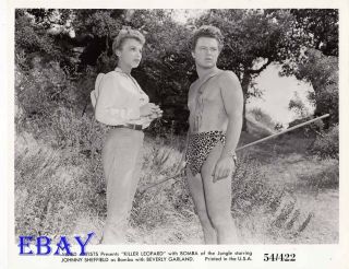 Johnny Sheffield Barechested Vintage Photo Beverly Garland Killer Leopard