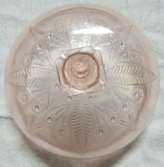 VINTAGE - Depression Glass Butter Dish with Lid - Adam pattern Pink 3