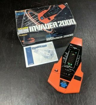 Invader 2000 Gakken Lsi Game Vintage Electronic Handheld Game Japan W/box