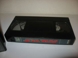 Vintage 1982 Star Wars VHS 20th Century Fox Video Rental Library 1 Serial Stamp 3