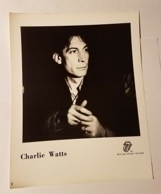 Charlie Watts - Vintage Record Label Press Photo - 1979 Rolling Stone Records