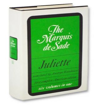 The Marquis De Sade Juliette Six Volumes In One,  Grove Press 1968,  First Edition