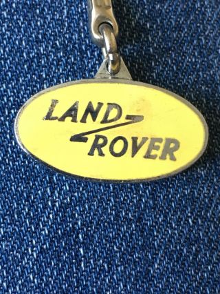 Land Rover Vintage Keyring Yellow Enamel 2