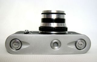 FED - 3 with Industar - 61 2,  8/52mm lens vintage rangefinder film camera M39,  case 5