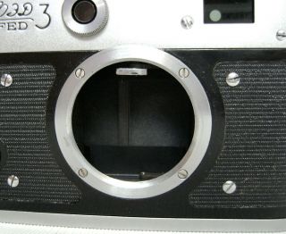FED - 3 with Industar - 61 2,  8/52mm lens vintage rangefinder film camera M39,  case 7