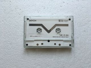Denon Mg - X 100 Vintage Audio Cassette Blank Tape Made In Japan Type Iv