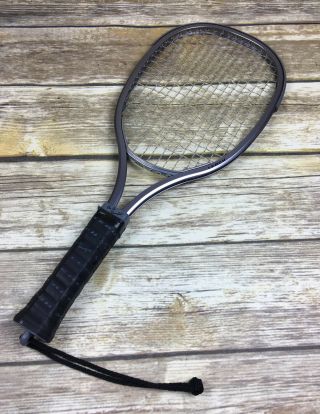 Leach Charlie Brumfield Racquetball Racquet Racket Black Silver Vintage 1970s