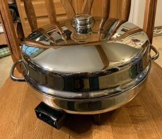 Vintage Farberware Electric Skillet Buffet Server 12 In W/ Control 344a