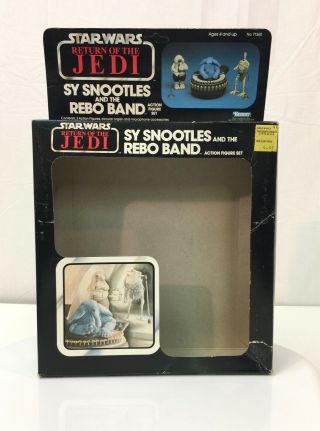 Vintage Star Wars Empty BOX for Sy Snootles and the Max Rebo Band Kenner 1983 4