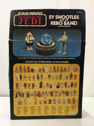 Vintage Star Wars Empty BOX for Sy Snootles and the Max Rebo Band Kenner 1983 7