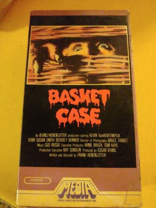 Basket Case Vhs Tape Vintage Horror Movie 1983 Frank Henenlotter
