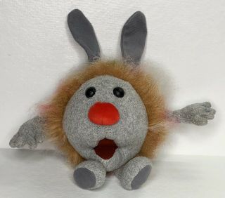 Vtg 1995 Big Comfy Couch Dust Bunny Fuzzy 9” Plush Commonwealth Toys
